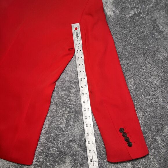 Babaton Women's Red Blazer SZ XS Long Sleeve Dry Clean Only Polyester - Picture 16 of 16